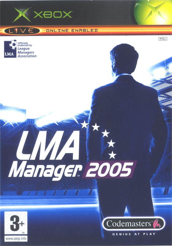 LMA Manager 2005 box art for Playstation 2